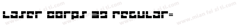 Laser Corps 3D Regular字体转换